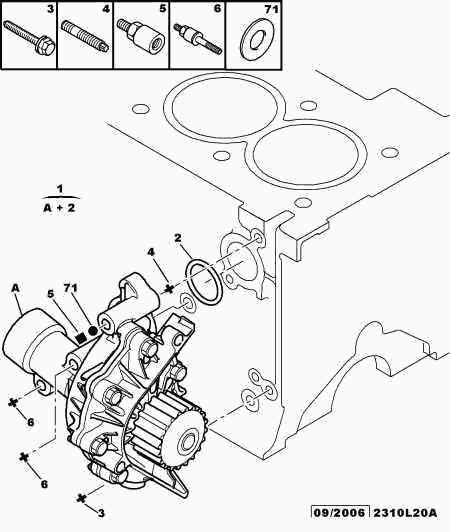 FIAT 1201 J2 - Ūdenssūknis autospares.lv