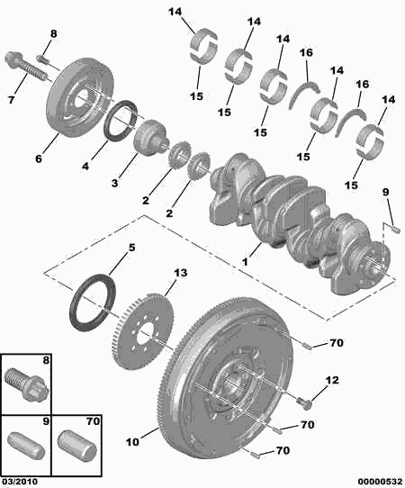 CITROËN 0532.T1 - Spararats www.autospares.lv