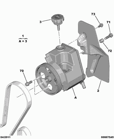 CITROËN 4007.WQ - Hydraulic Pump, steering system www.autospares.lv