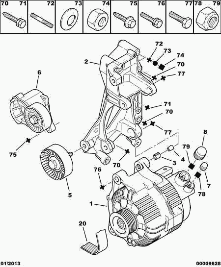 Piaggio 5750 YA - Ķīļrievu siksna www.autospares.lv