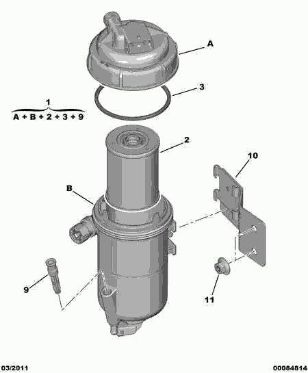 CITROËN 16 064 505 80 - Fuel filter www.autospares.lv