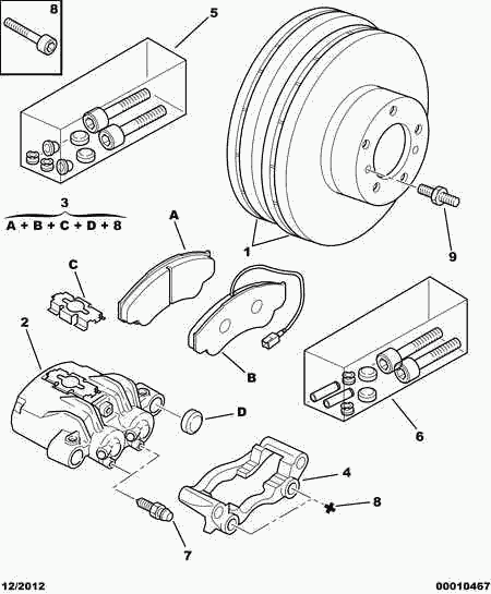 FIAT 4252 45 - Bremžu uzliku kompl., Disku bremzes autospares.lv