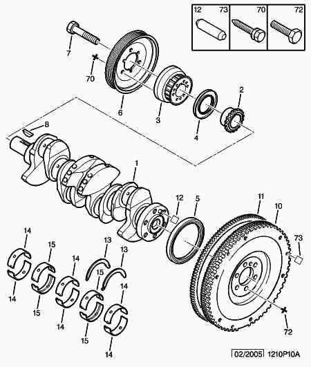 CITROËN/PEUGEOT 0515 R8 - Piedziņas skriemelis, Kloķvārpsta autospares.lv