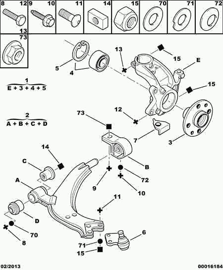 CITROËN 3640.51 - Balst / Virzošais šarnīrs www.autospares.lv