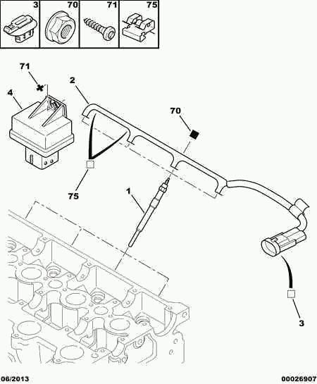 CITROËN 5981.40 - Vadības bloks, Kvēlsveces darbības laiks www.autospares.lv