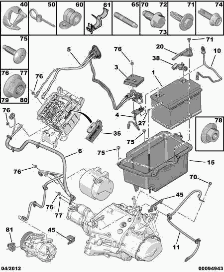 PEUGEOT 5600 QA - Starter Battery www.autospares.lv