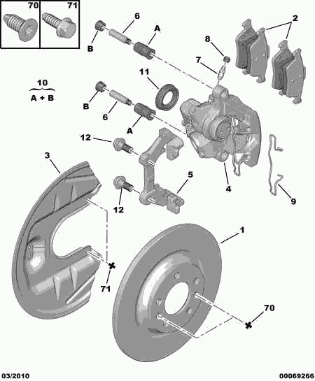 MAZDA 4254 05 - Bremžu uzliku kompl., Disku bremzes autospares.lv