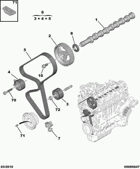 Opel 16 069 489 80 - Tensioner Pulley, timing belt www.autospares.lv