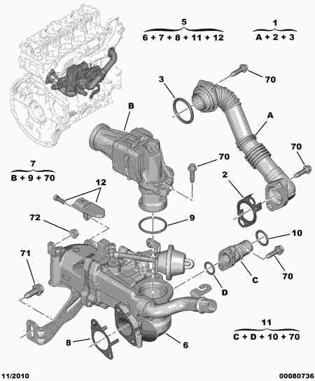 FIAT 98 001 251 80 - Radiators, Izplūdes gāzu recirkulācija www.autospares.lv