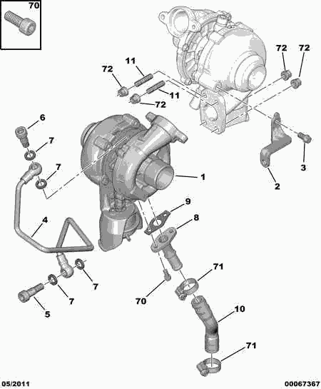 CITROËN/PEUGEOT 0375 J6 - Kompresors, Turbopūte autospares.lv