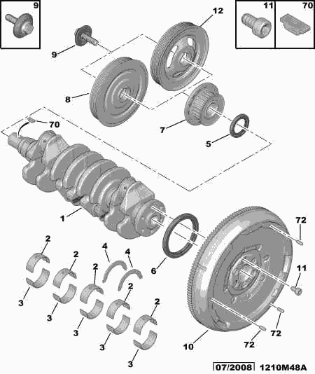 PEUGEOT 0532-P7 - Flywheel www.autospares.lv