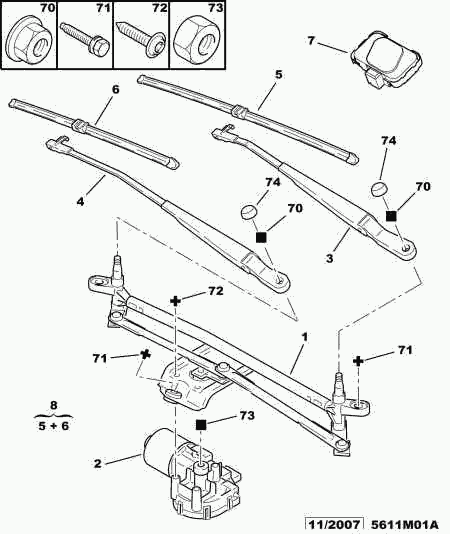 PEUGEOT (DF-PSA) 6426 YQ - Wiper Blade www.autospares.lv