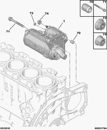 CITROËN/PEUGEOT 5802.Z8 - Starteris www.autospares.lv