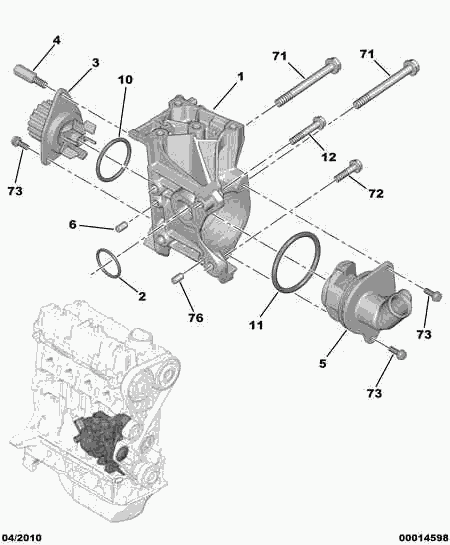 Alfa Romeo 1201 G0 - WATER PUMP autospares.lv