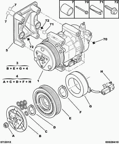 FIAT 6453.QH - Kompresors, Gaisa kond. sistēma autospares.lv