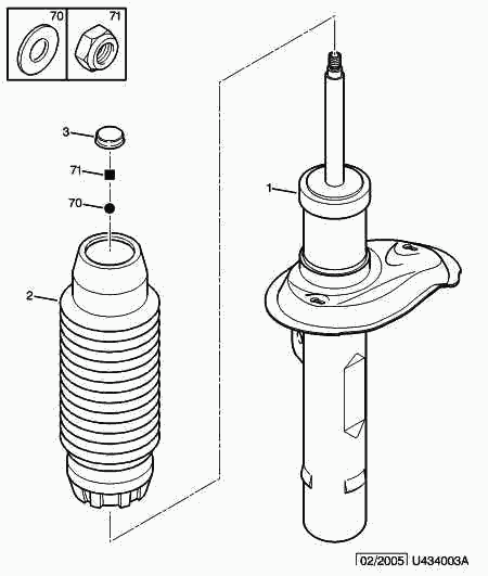 PEUGEOT 5202 AZ - Shock Absorber www.autospares.lv