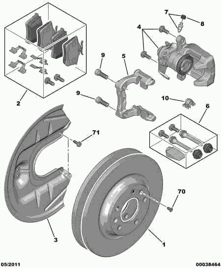 CITROËN 4401 J4 - Brake Caliper www.autospares.lv