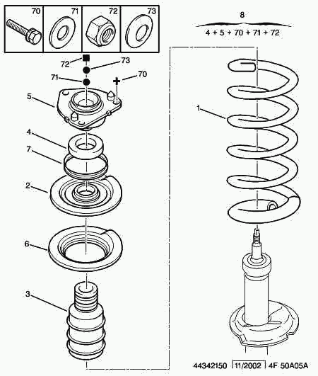 CITROËN 6949-49 - Top Strut Mounting www.autospares.lv