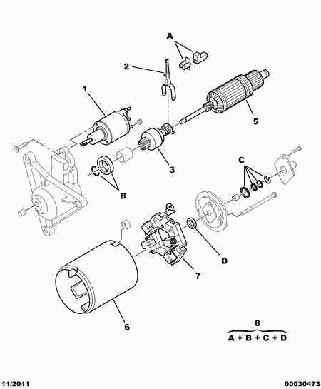 CITROËN/PEUGEOT 5828 97 - Holder, carbon brushes www.autospares.lv