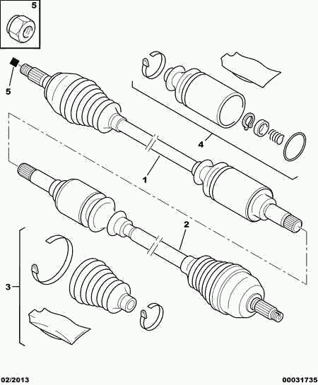 CITROËN 3297 24 - Подшипник ступицы колеса, комплект www.autospares.lv