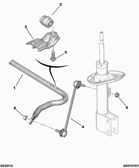 CITROËN/PEUGEOT 98 049 474 80 - Stiepnis / Atsaite, Stabilizators www.autospares.lv