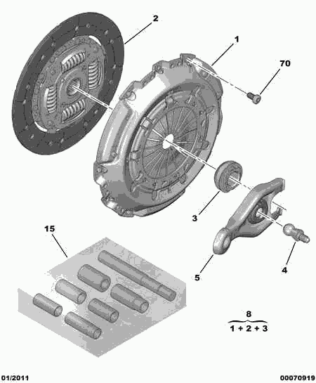 PEUGEOT 2052.66 - Clutch Kit www.autospares.lv