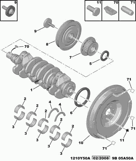 DS 0516.A3 - Pulley Bolt www.autospares.lv