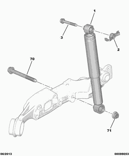 CITROËN (DF-PSA) 5206 Z5 - Shock Absorber www.autospares.lv