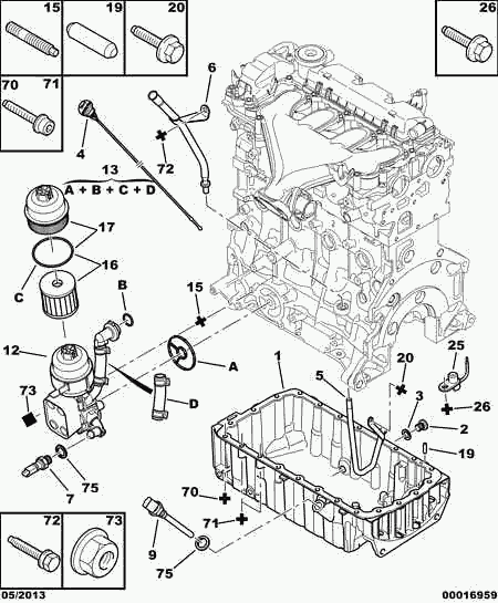 PEUGEOT 1103 T3 - Oil Cooler, engine oil www.autospares.lv