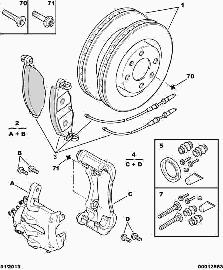 FORD 4252 89 - Тормозные колодки, дисковые, комплект www.autospares.lv