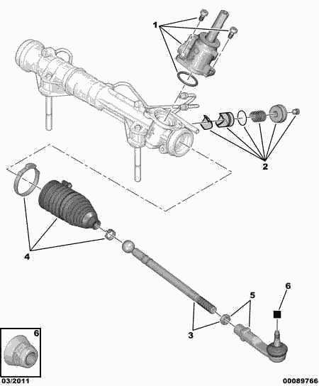 CITROËN 4066 82 - Stūres šķērsstiepnis autospares.lv