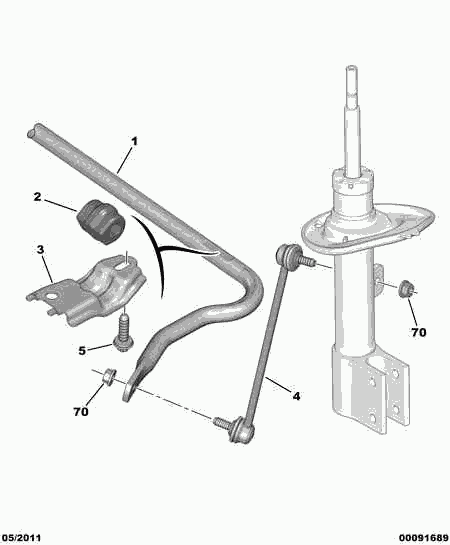 DS 5087.57* - Rod / Strut, stabiliser www.autospares.lv