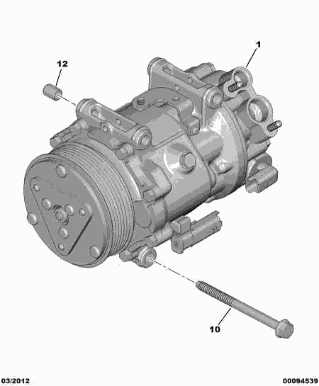 CITROËN 6453 QL - Kompresors, Gaisa kond. sistēma autospares.lv