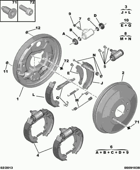 Proton 4241 L6 - Bremžu loku komplekts www.autospares.lv