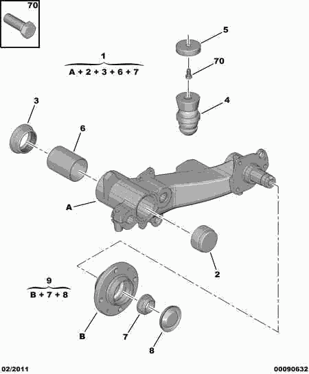 CITROËN 3739.28 - Pusass uzgrieznis, Piedziņas vārpsta autospares.lv