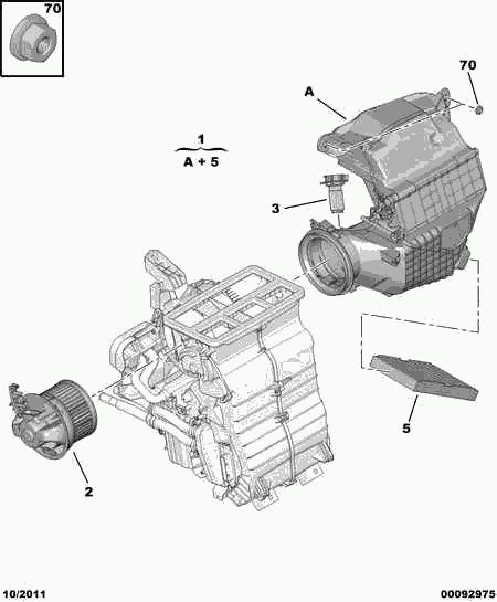 CITROËN 6447 TV - Filtrs, Salona telpas gaiss autospares.lv