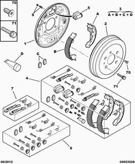 TOYOTA 4241 N2 - Bremžu loku komplekts autospares.lv