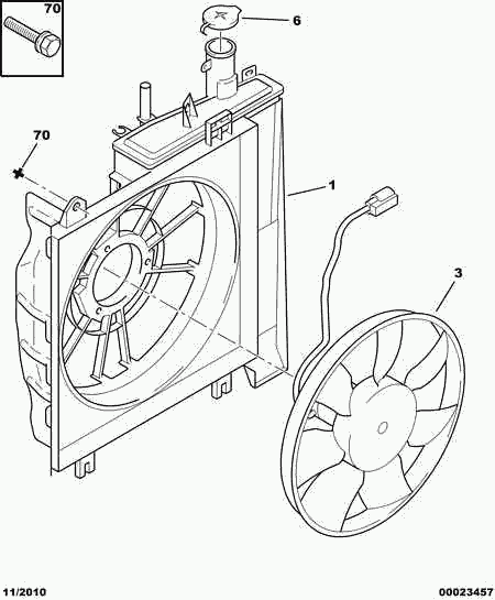 CITROËN 1253 G9 - Ventilators, Motora dzesēšanas sistēma autospares.lv