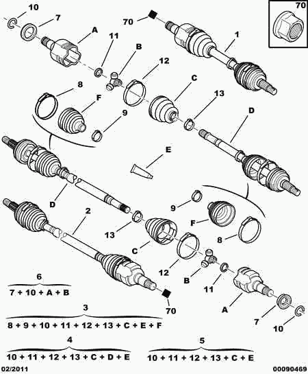 CITROËN/PEUGEOT 3292 03 - Пыльник, приводной вал www.autospares.lv