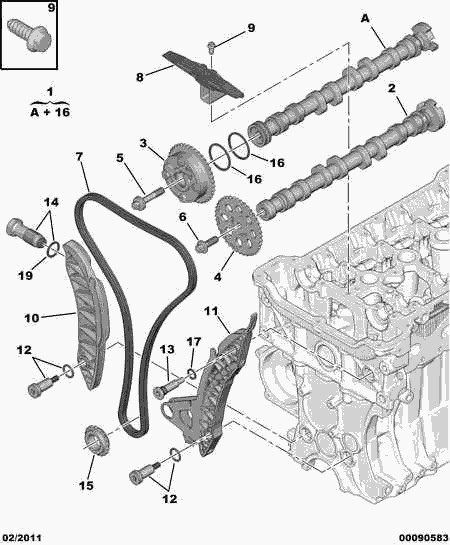 CITROËN 0805.H6 - Шестерня, распределительный вал www.autospares.lv