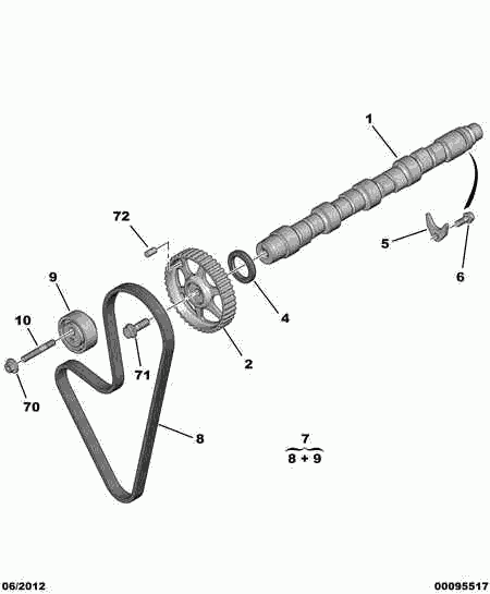 PEUGEOT 0831.14 - Timing Belt Set www.autospares.lv