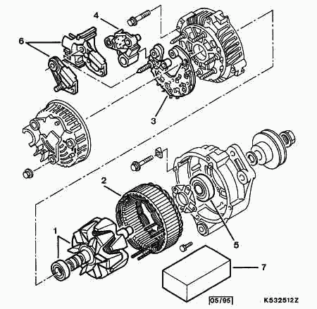 CITROËN 5761.91 - Ģeneratora sprieguma regulators www.autospares.lv