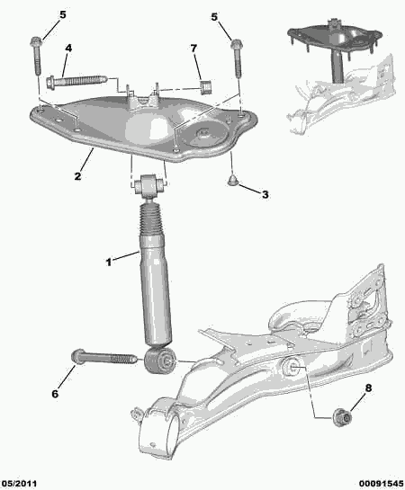 PEUGEOT 5206 RC - Амортизатор www.autospares.lv