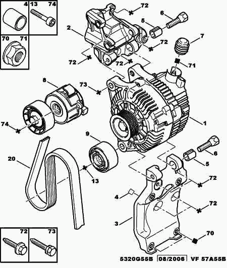 PEUGEOT 5750.XR - Поликлиновой ремень www.autospares.lv