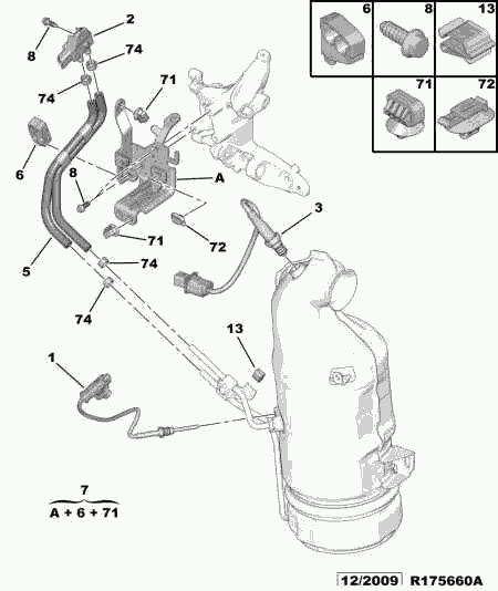 CITROËN 1618.Z9 - Devējs, Izplūdes gāzu spiediens www.autospares.lv