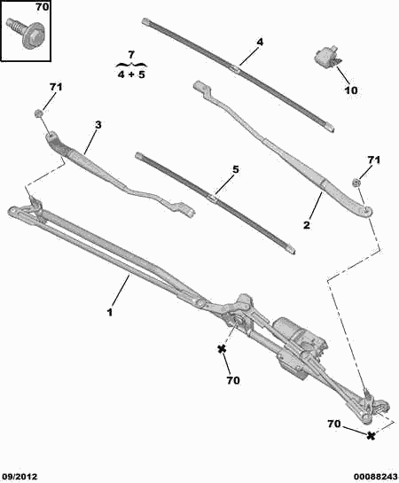 DS 16 099 670 80 - Wiper Blade www.autospares.lv