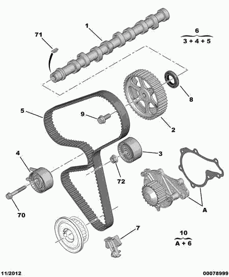 Opel 0831 T3 - DISTRIBUTION MOTOR KIT www.autospares.lv