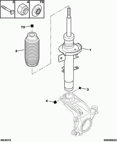 CITROËN 5202 JZ - Shock Absorber www.autospares.lv