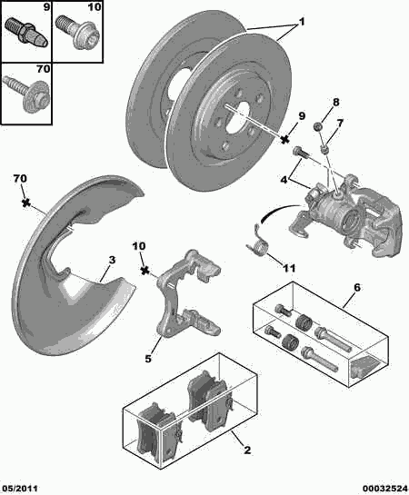 VAG 4252 33 - Bremžu uzliku kompl., Disku bremzes autospares.lv