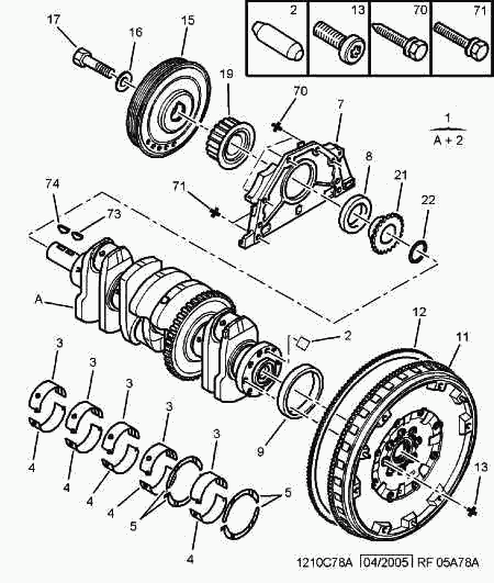 FIAT 051 5S4 - Piedziņas skriemelis, Kloķvārpsta www.autospares.lv